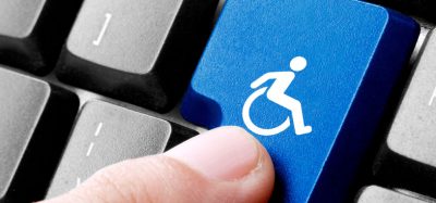 computer tab key with wheelchair rider icon
