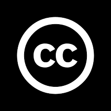 two "c"s in a circle, the creative commons logo